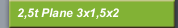 2,5t Plane 3x1,5x2